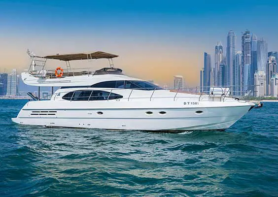 58 ft luxury Yacht Etosha near dubai coastline